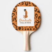 Afstuderen Leopard Ping Pong Paddle Tafeltennisbatje (Voorkant)