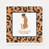 Afstuderen Leopard print Custom Class Jaar Servet (Voorkant)