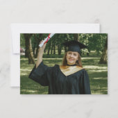 Afstuderen Lettertype schrijfmachine & handtekenin Bedankkaart (Voorkant)