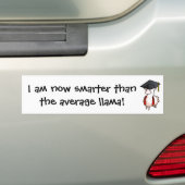 Afstuderen Llama Bumpersticker (Op auto)