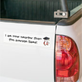 Afstuderen Llama Bumpersticker (Op Truck)