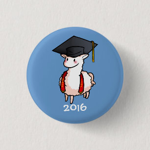 Afstuderen Llama Ronde Button 3,2 Cm