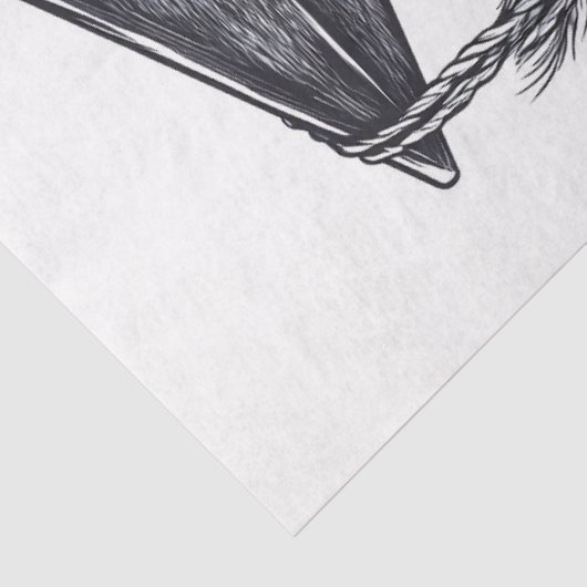 Afstuderen Llama Tissuepapier (Detail)