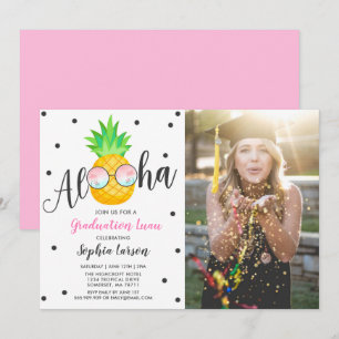 Afstuderen Luau Party Invitation Pananapple Afstud Kaart