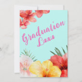 Afstuderen Luau Uitnodiging (Voorkant)