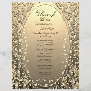 Afstuderen Luncheon Gold Confetti