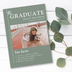 Afstuderen Magazine Fun Facts Sage Green Aankondiging