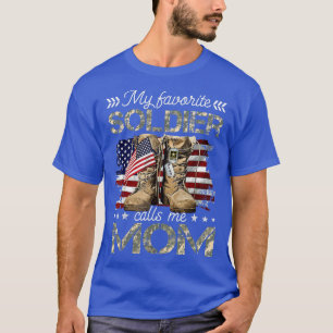 Afstuderen mam van het soldair mam-leger t-shirt