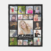 Afstuderen Manuscript Typografie 19 Foto Collage B Fleece Deken (Voorkant)