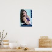 Afstuderen marinescript | Donkerblauwe foto Keepsa Poster (Keuken)