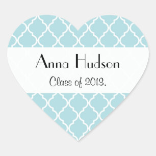Afstuderen - Marokkaanse Trellis, Latticework - bl Hart Sticker