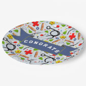 Afstuderen Medische School Papieren Bordje (Gekanteld)