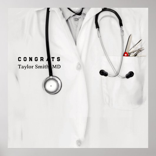 Afstuderen Medische School Poster (Voorkant)