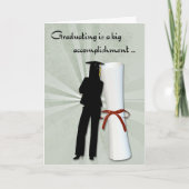 Afstuderen meisjesdiploma kaart (Voorkant)