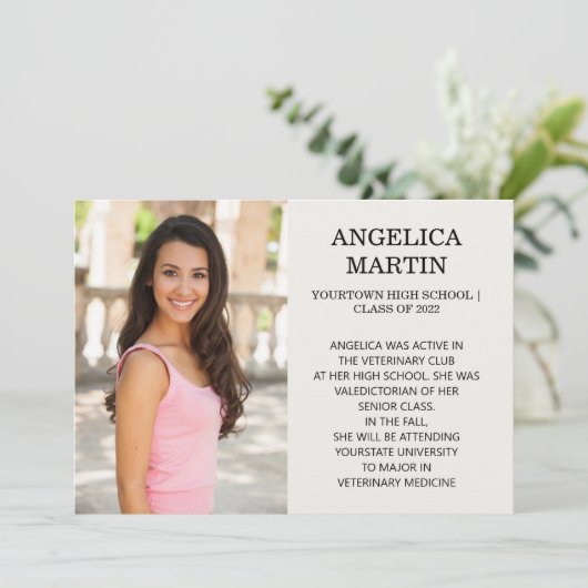 afstuderen met 2 indelingen 3 Aankondiging van de  (Staand voorkant)