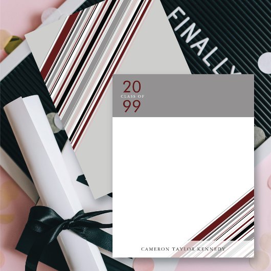 Afstuderen met brandweerdiagonaal aankondiging