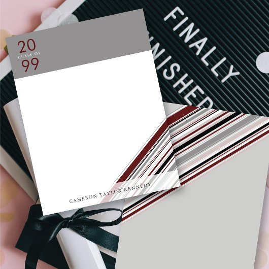 Afstuderen met brandweerdiagonaal aankondiging