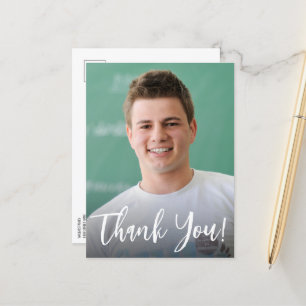 Afstuderen met Foto Custom DANK U Aankondigingskaart