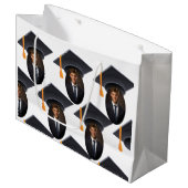 Afstuderen Met Foto en Jaar Groot Cadeauzakje (Voorkant Gekanteld)