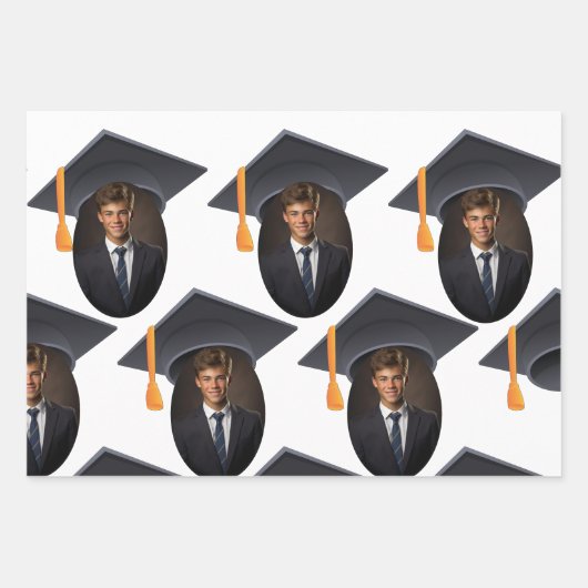 Afstuderen Met Foto en Jaar Inpakpapier Vel (Voorkant 2)