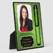 Afstuderen met foto Plaque Green Fotoplaat (Zijkant)