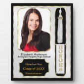 Afstuderen met foto Plaque White Fotoplaat (Voorkant)