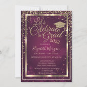 Afstuderen met glitter Graduation Cap Diamonds Kaart (Voorkant)