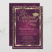 Afstuderen met glitter Graduation Cap Diamonds Kaart (Voorkant / Achterkant)