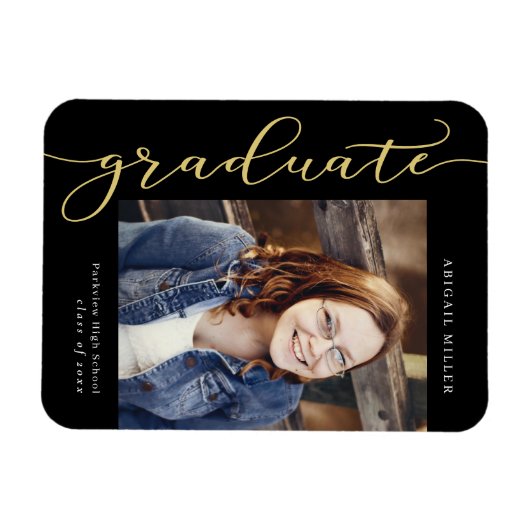 Afstuderen met zijdelings schrijfbare KLEURKLEUR Magneet (Horizontaal)