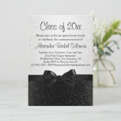 Afstuderen met zwarte/witte standaard kaart (Staand voorkant)