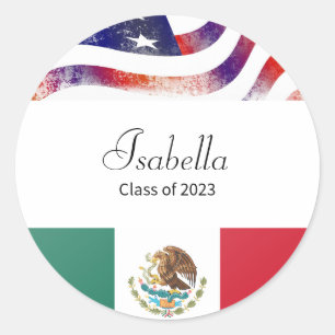 Afstuderen Mexicaans-Amerikaanse klasse van 2023 Ronde Sticker