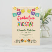 Afstuderen Mexicaanse Fiesta Kaart (Staand voorkant)