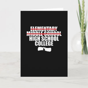 Afstuderen middelbare school kaart