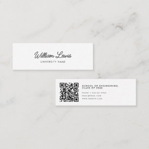 Afstuderen minimalistische QR-code voor het script Mini Visitekaartje