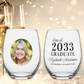 Afstuderen Modern Custom Photo School Afstuderen Wijnglas Zonder Voet