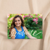 Afstuderen Modern Eenvoudig Fotosjabloonscript Aankondiging