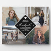 Afstuderen modern elegant script 4 fotocollage fotoplaat (Voorkant)