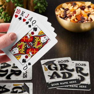 Afstuderen Modern gepersonaliseerd leuk cadeau ide Pokerkaarten