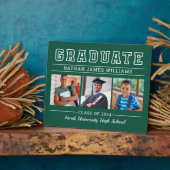 Afstuderen Modern Green 3 Photo Afstuderen Fotoplaat (Zijkant)