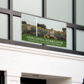 Afstuderen Modern Groen | Twee fotobanner Spandoek (Buitenkant Gebouw)