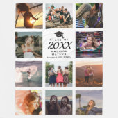 Afstuderen Modern installagram Foto collage Fleece Deken (Voorkant)