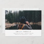 Afstuderen modern minimaal elegant stijlvol (Voorkant / Achterkant)