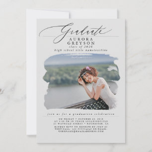 Afstuderen Modern Minimal Photo Kaart