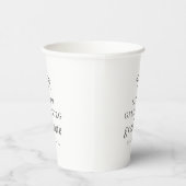 Afstuderen Modern Minimalistisch Eenvoudig grafisc Papieren Bekers (Rechts)