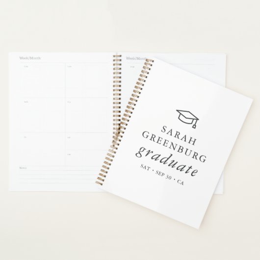 Afstuderen Modern Minimalistisch Eenvoudig grafisc Planner (Display)