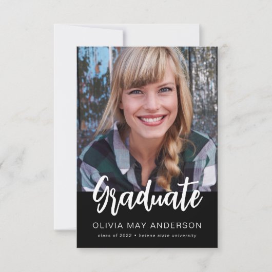 Afstuderen | Modern Photo Afstuderen Aankondiging (Voorkant)