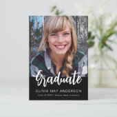 Afstuderen | Modern Photo Afstuderen Aankondiging (Staand voorkant)