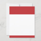Afstuderen Modern Rood Wit 2025 Party Invitation (Achterkant)