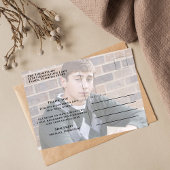 Afstuderen Modern Simple Trendy Bedankt Briefkaart