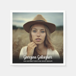 Afstuderen Modern Vette foto   Manuscript naam Afs Servet